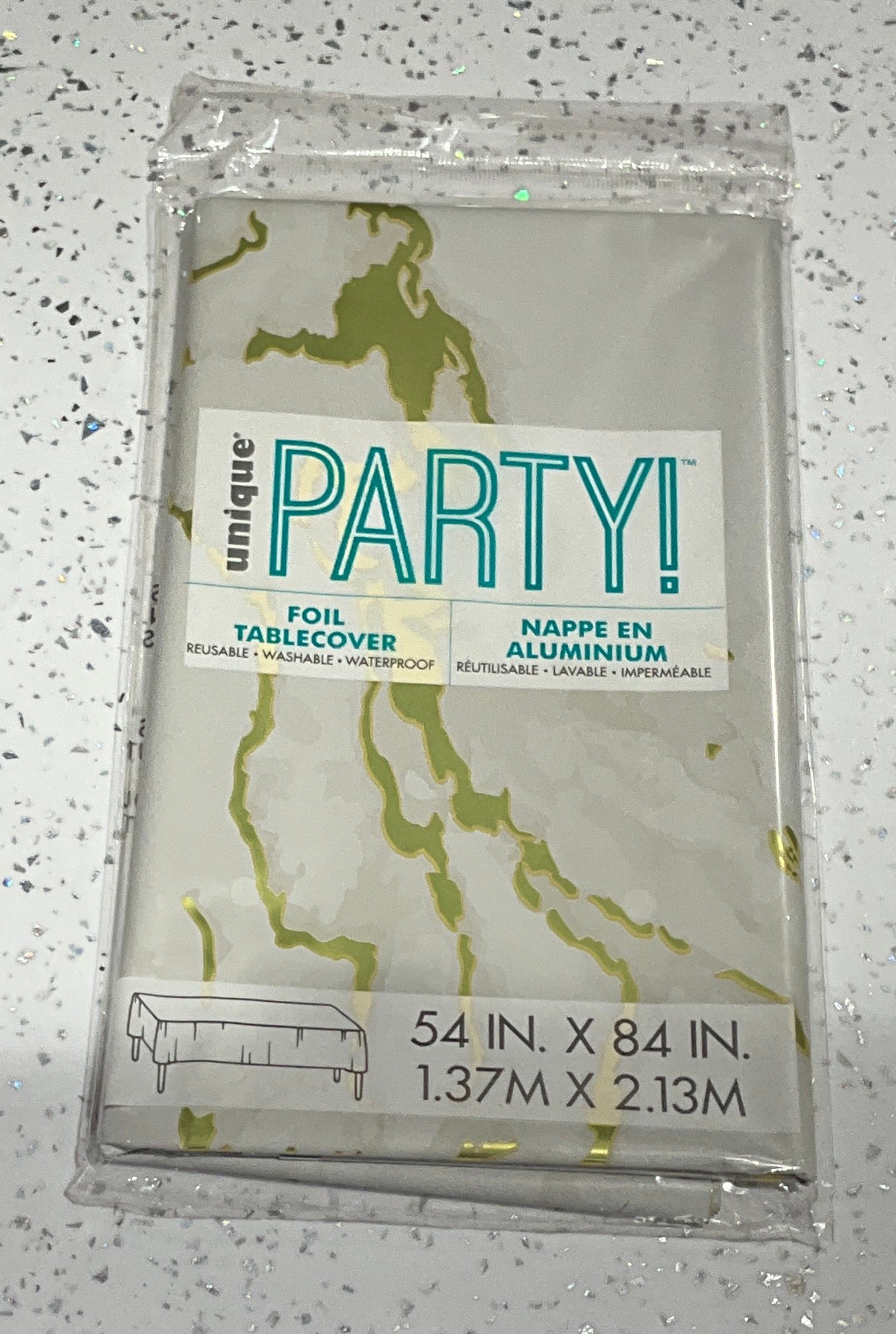 Mantel gold marble rectangular