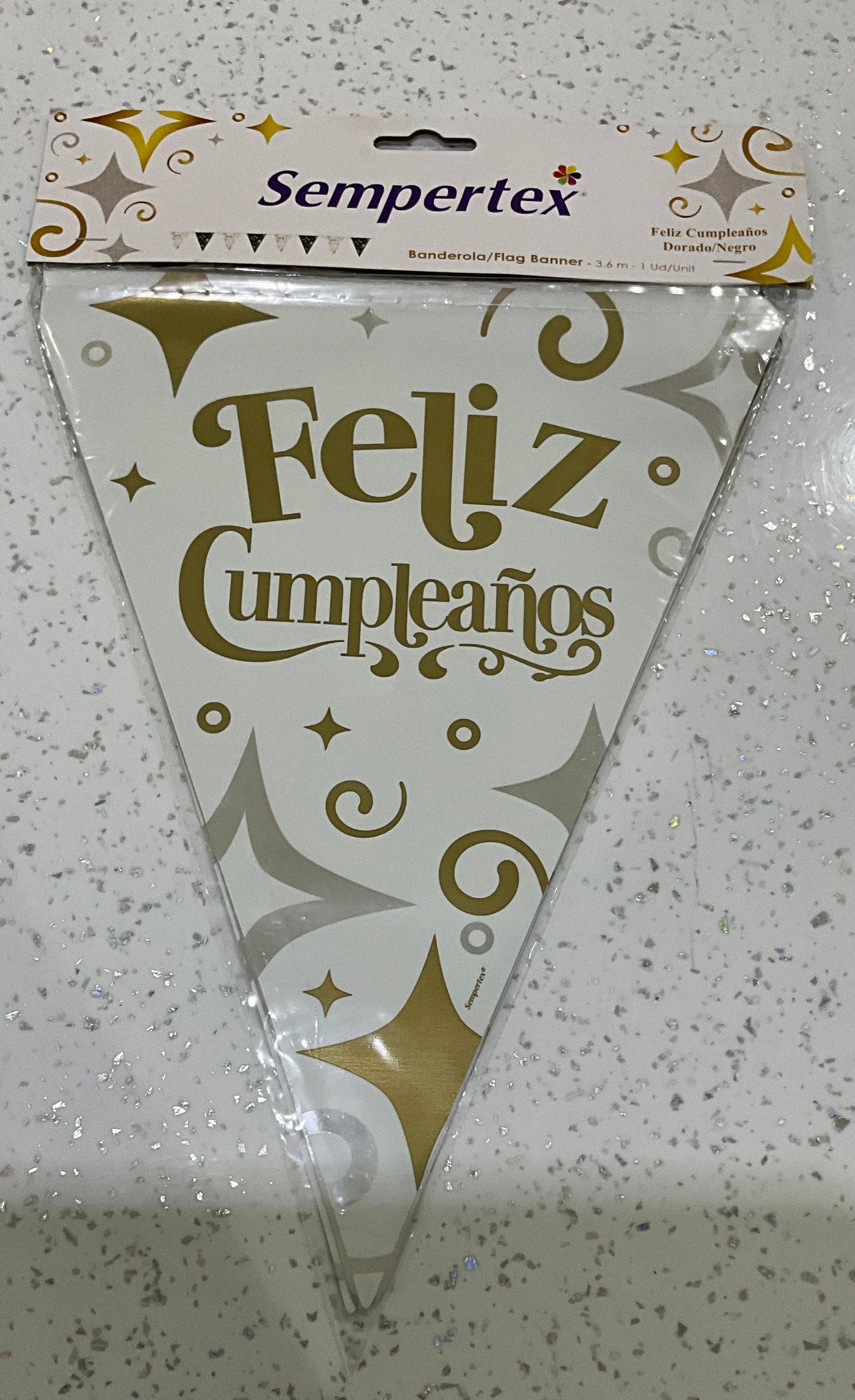 Banderin sempertex feliz cumpleaños