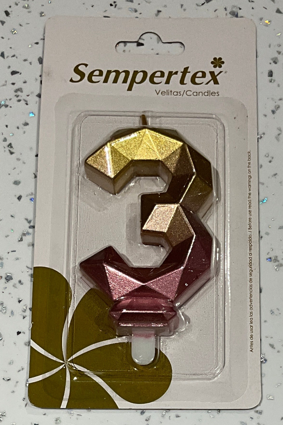 Sempertex CANDLE #3 pink-gold