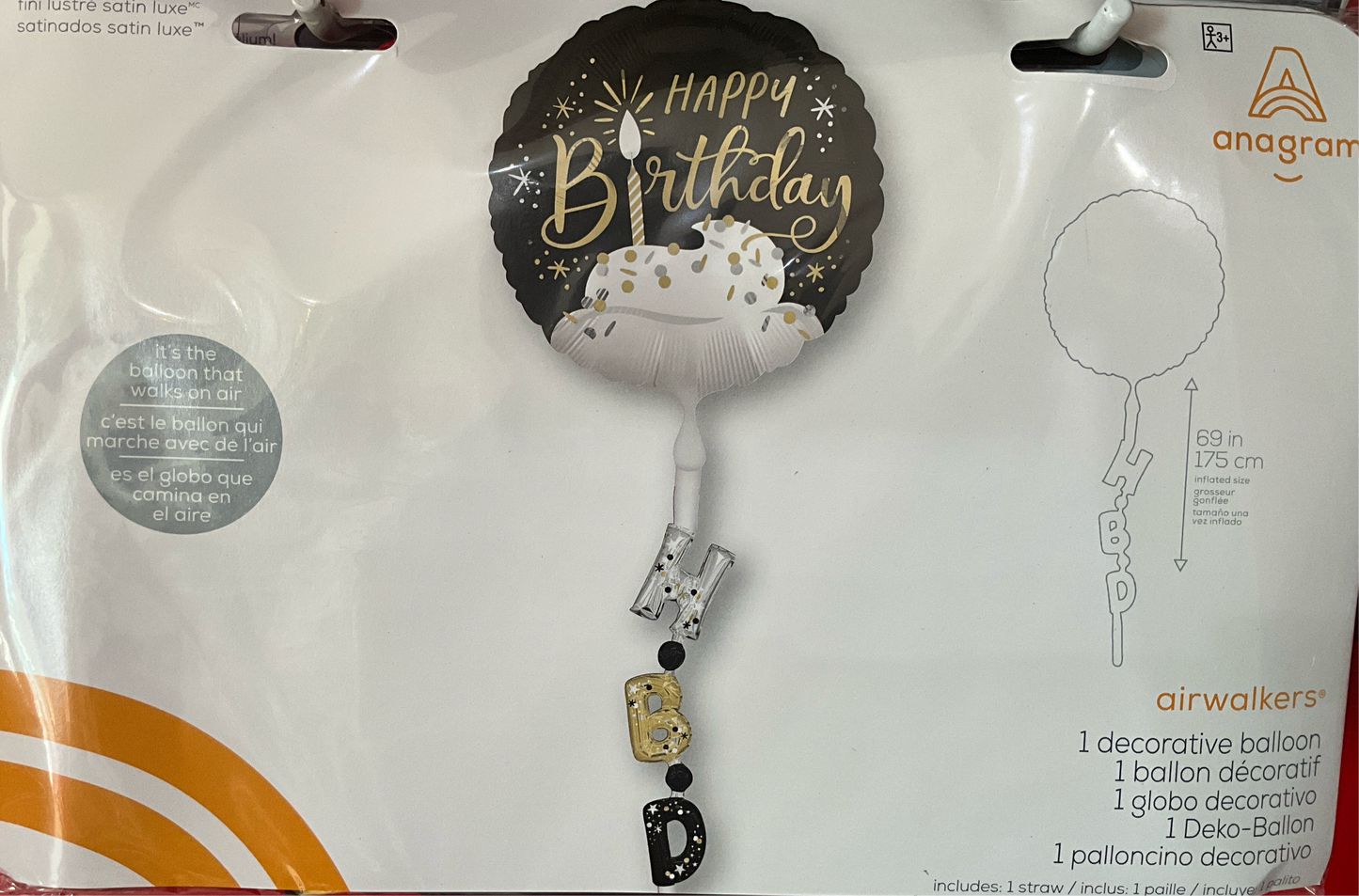 AIRWALKERS HBD NEGRO Y DORADO