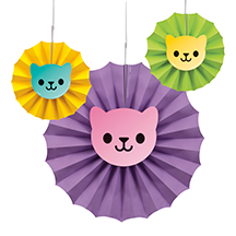 Decorative fans Gabby's Dollhouse 3ct.