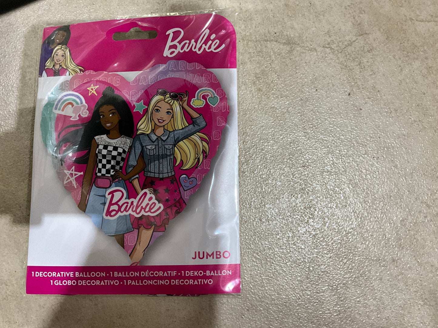 Globo Barbie SS FORMA DE CORAZON