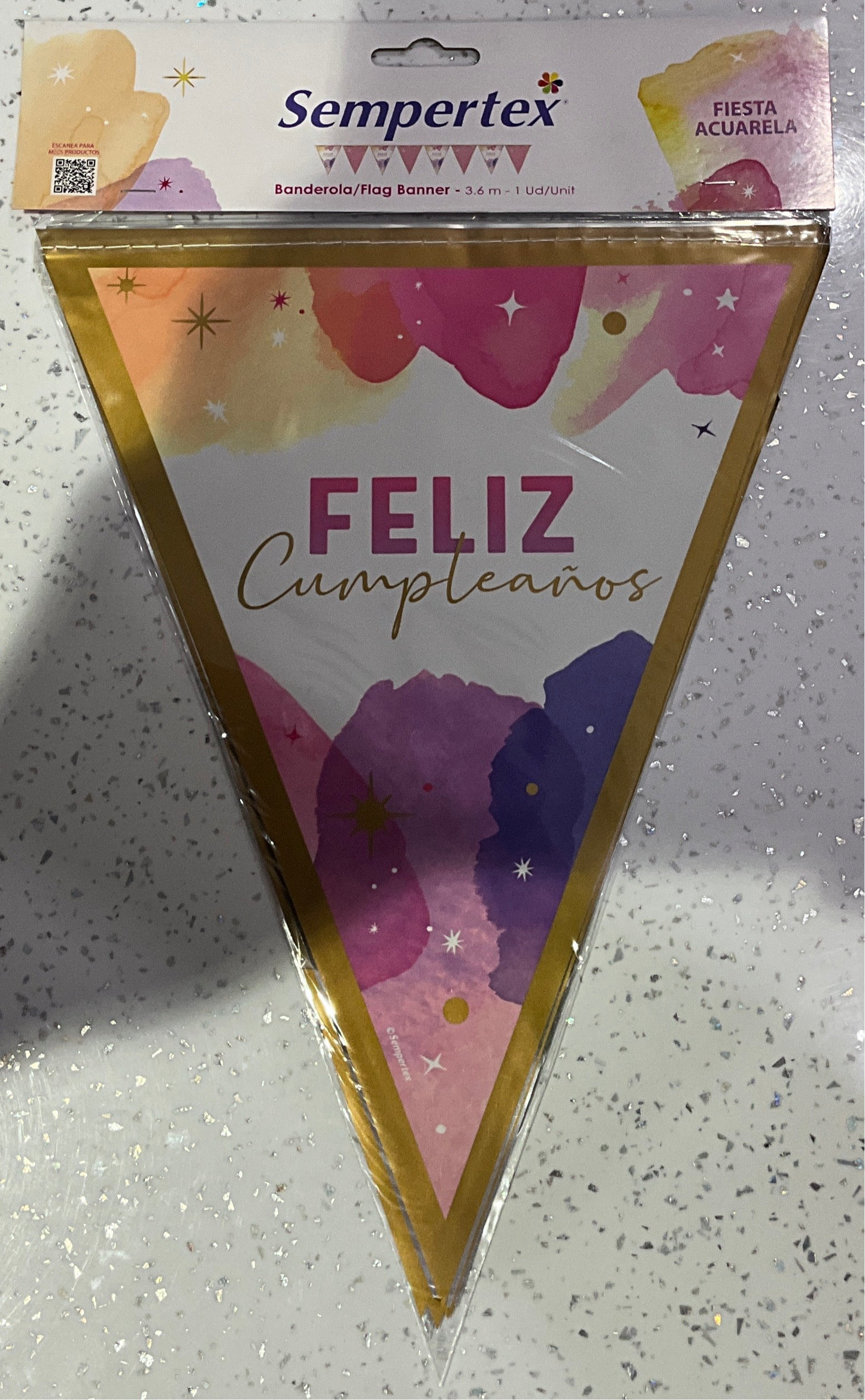 BANDERIN FELIZ CUMPLEAÑOS SEMPERTEX