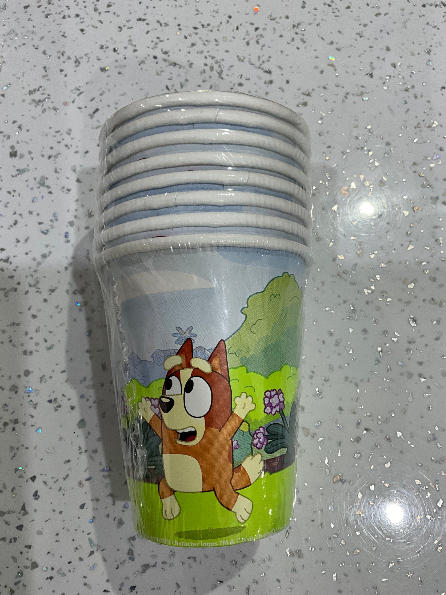 CUPS BLUEY 8CT