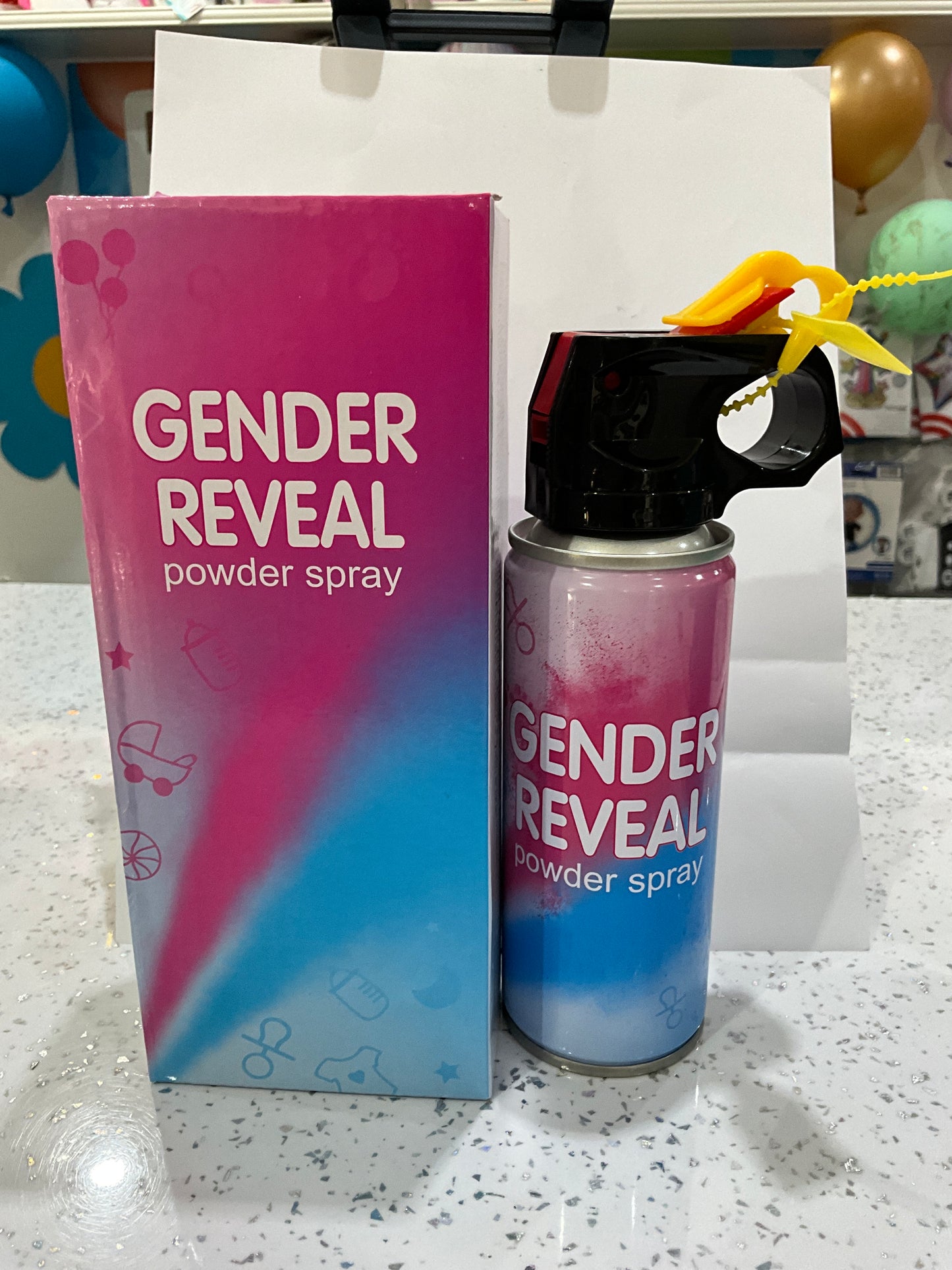 GENDER REVEAL POWDER SPRAY BOY