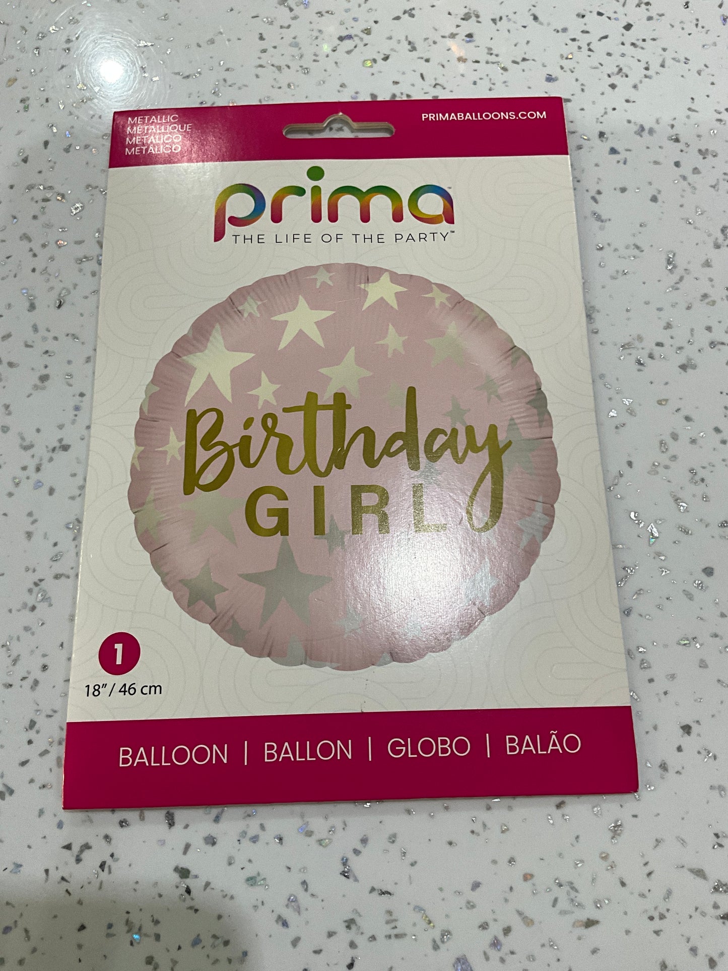 MYLAR 18”(PRIMA) BIRTHDAY GIRL
