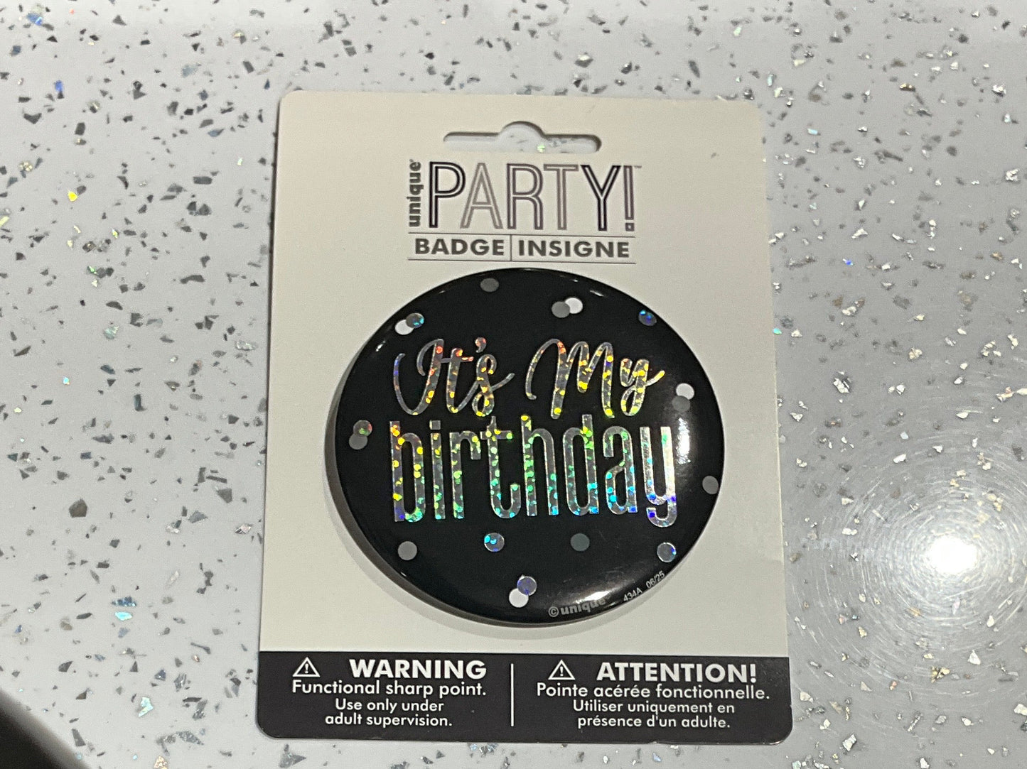 BADGE IT´S MY Birthday