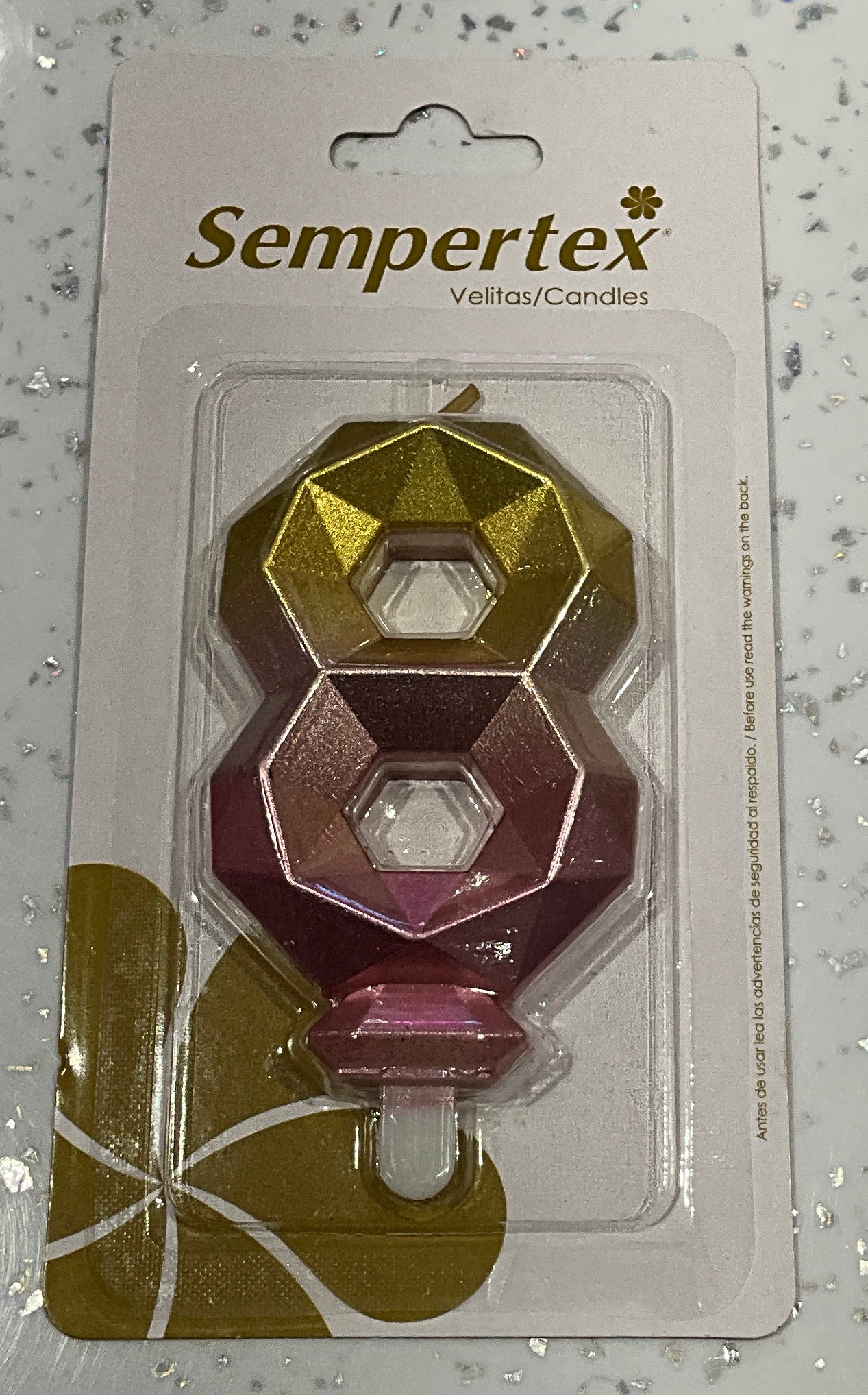 Sempertex CANDLE #8 pink-gold