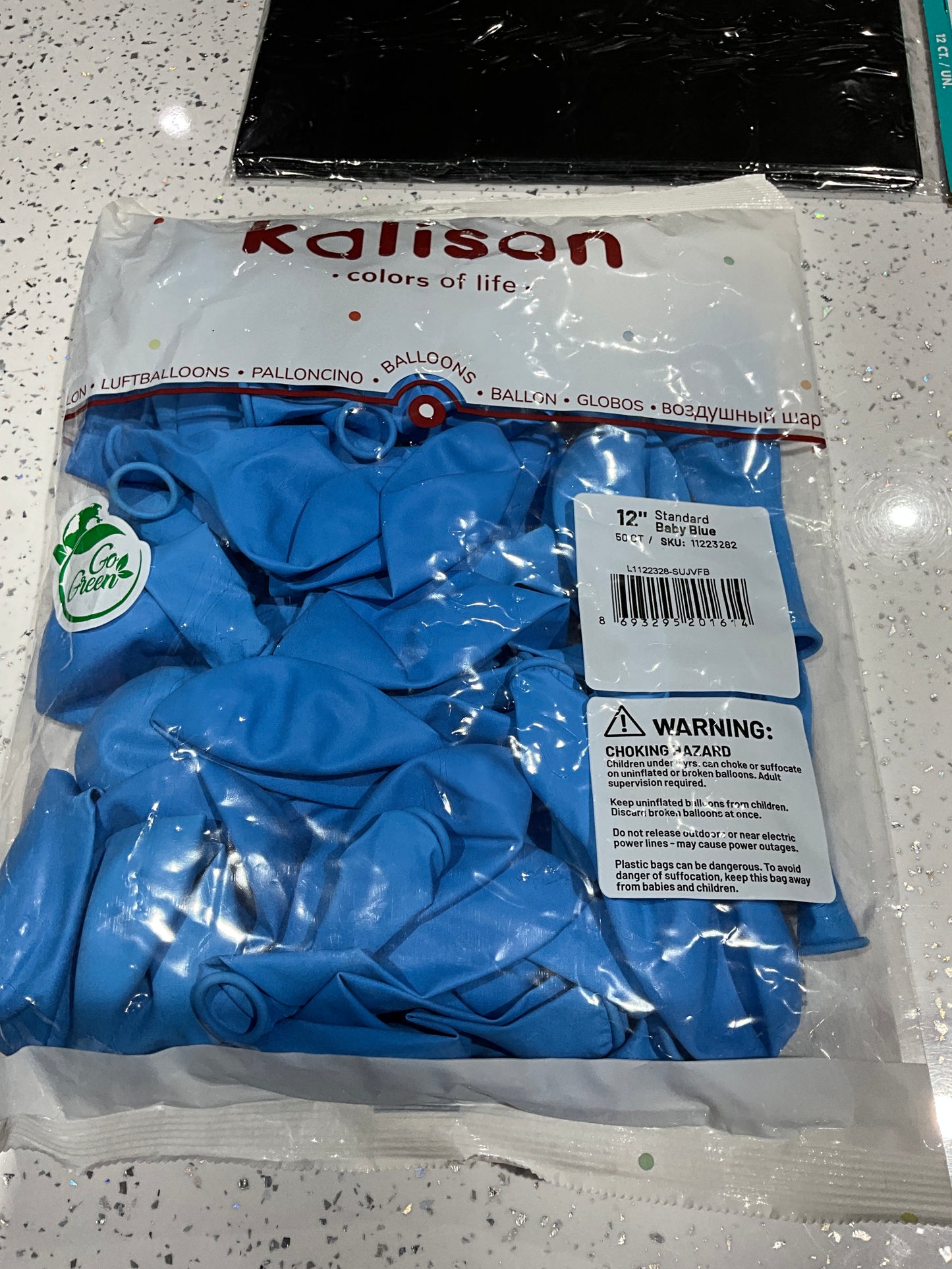 KALISAN STANDARD 12” BABY BLUE ct 50