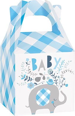 Favor boxes elephant blue