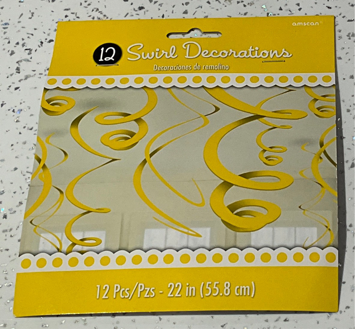 Swirl decoration amarillos