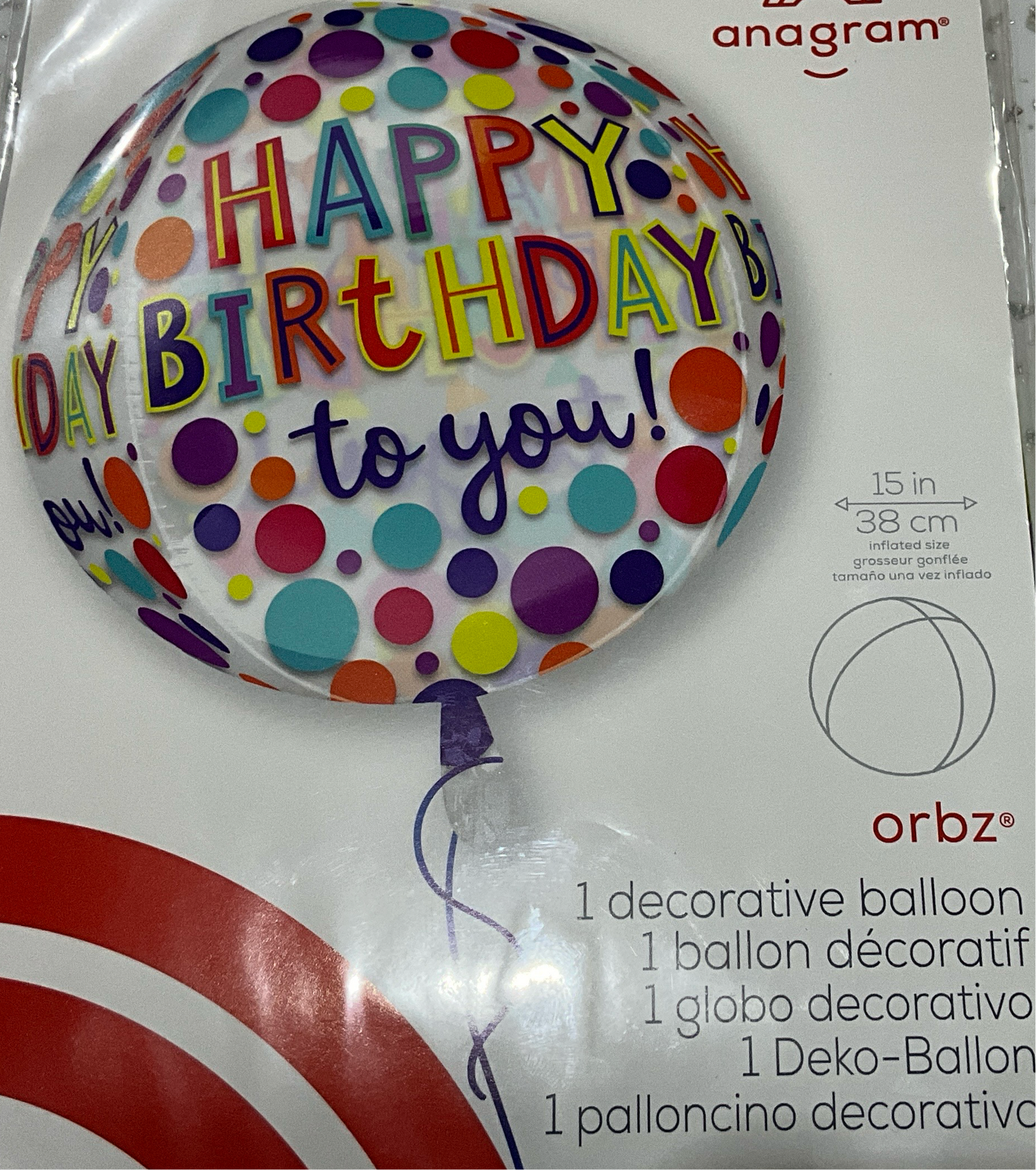 ORBZ MULTICOLOR HAPPY BIRTHDAY
