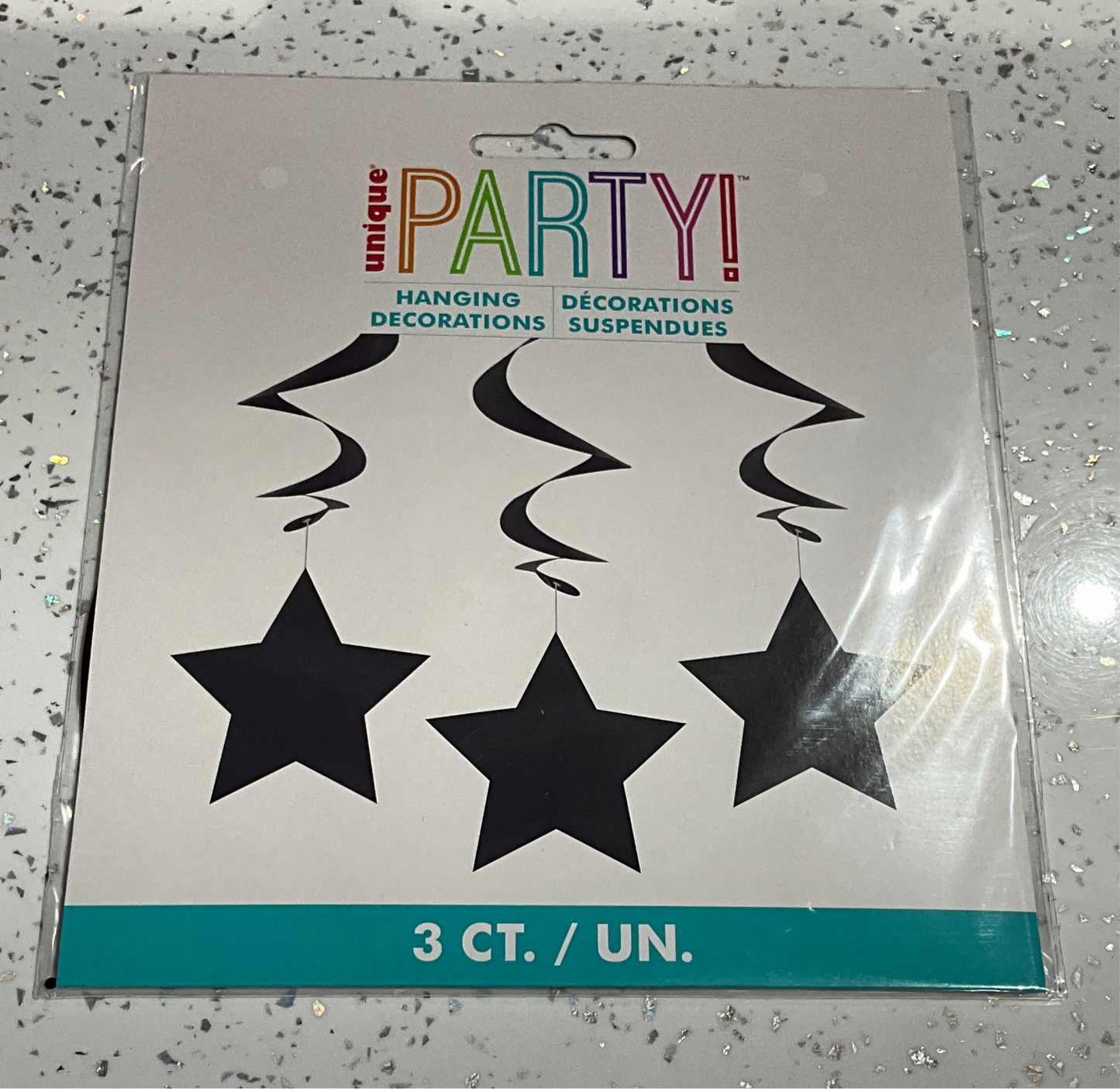 Hanging DECORATIONS STAR BLACK