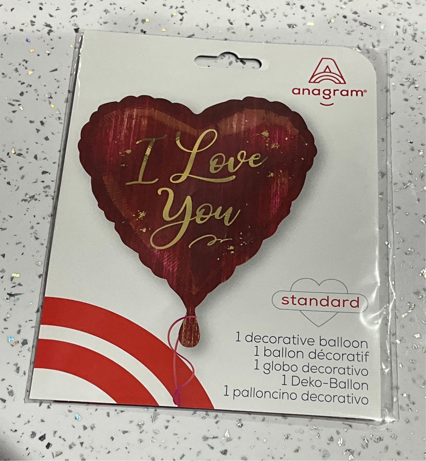 MYLAR CORAZON I LOVE YOU