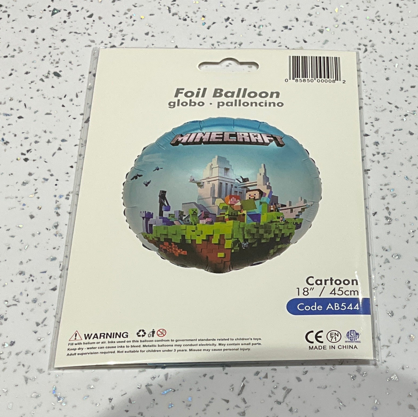 Mylar 18” minecraft