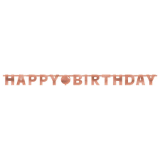 Banner de Letras de Blush Birthday “Happy Birthday”, 1 Pieza, 7.8 ft