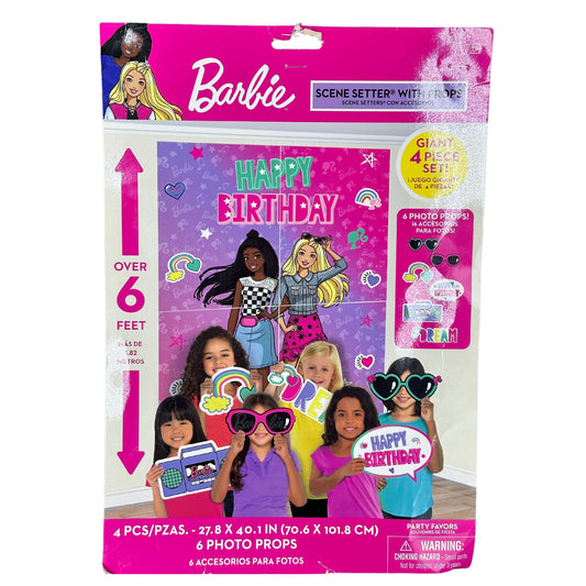 Set de Escena de Barbie Dream, 10 Piezas, 27.8 in x 40.1 in