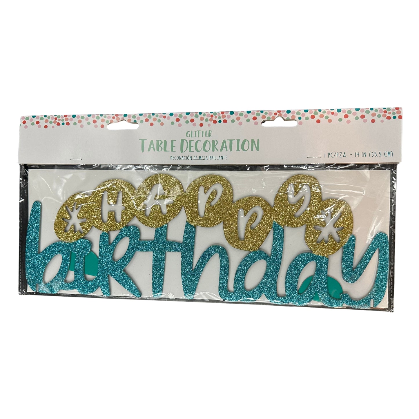 Centro de Mesa de Happy Cake, 1 Pieza, 14 in