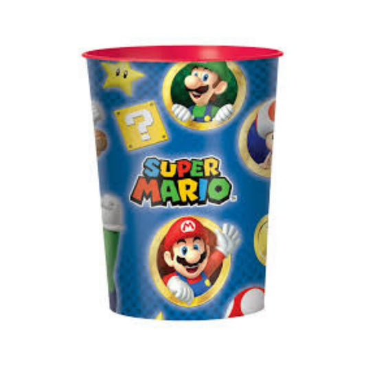 Vasos Azules de Mario Bros, 1 Piezas, 16 oz