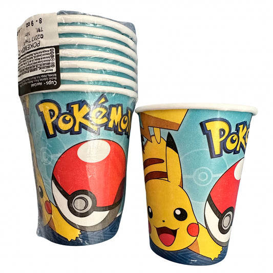 Vasos de Pokémon, 8 Piezas, 9 oz