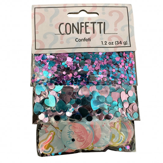 Confeti para Gender Reveal, 3 Piezas, 1.2 oz