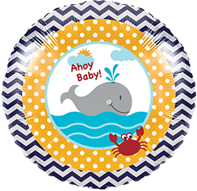 Mylar 18” motivo ahoy baby