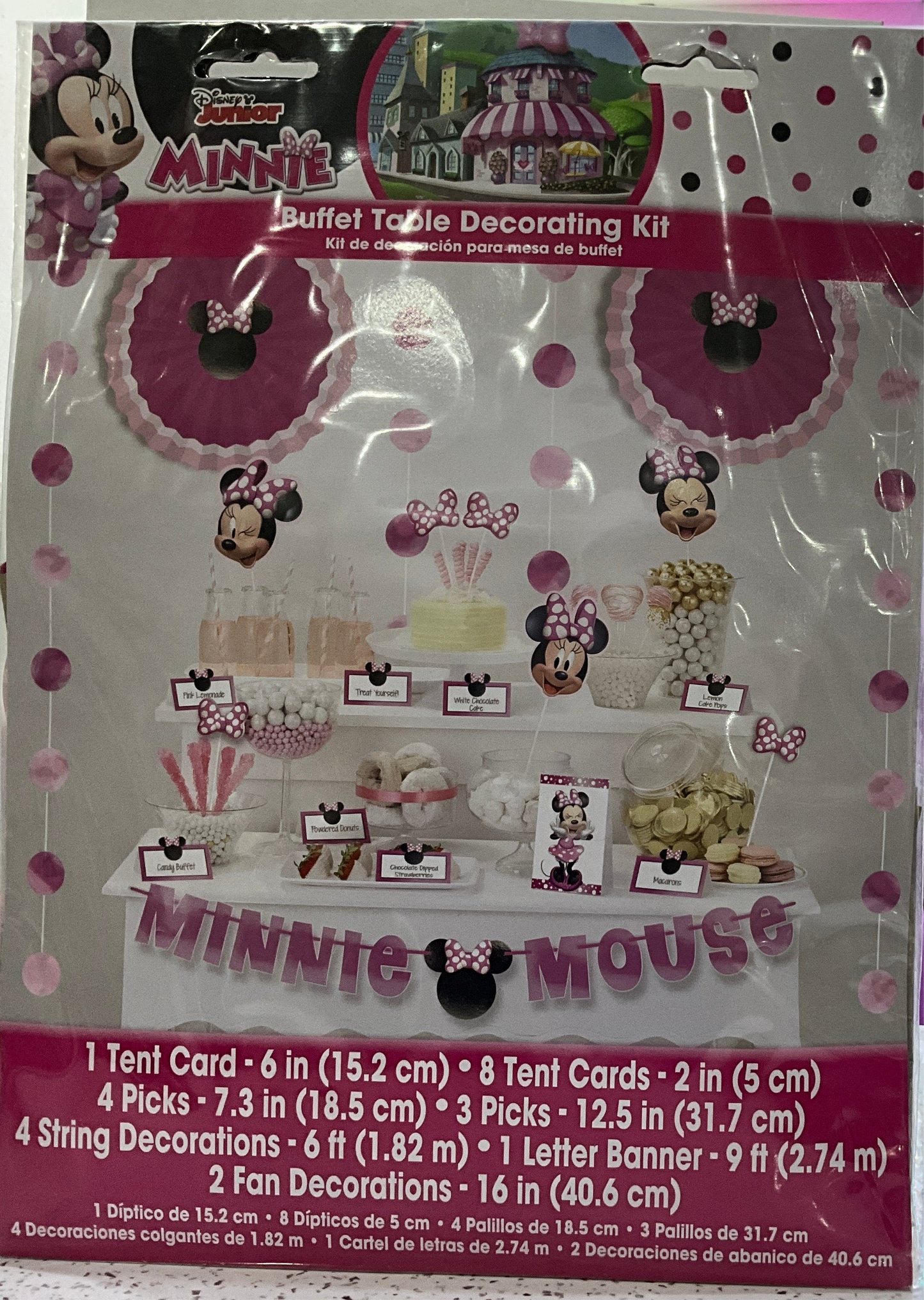 MINNIE MOUSE BUFFET TABLE DECORATING KIT