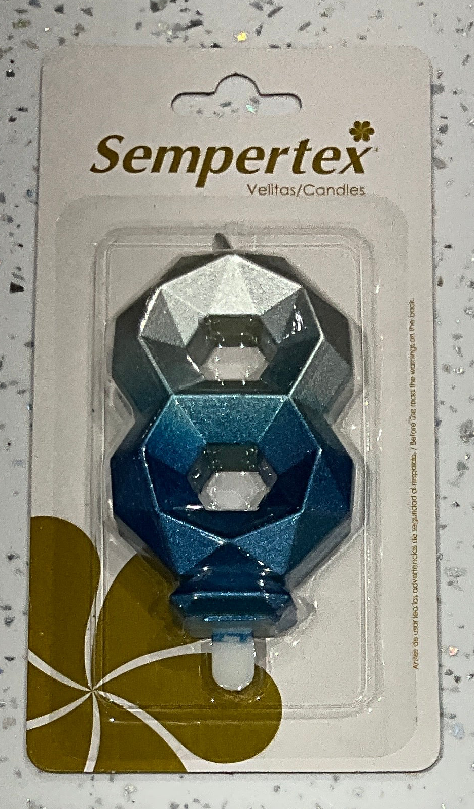 Sempertex CANDLES #8 silver-blue