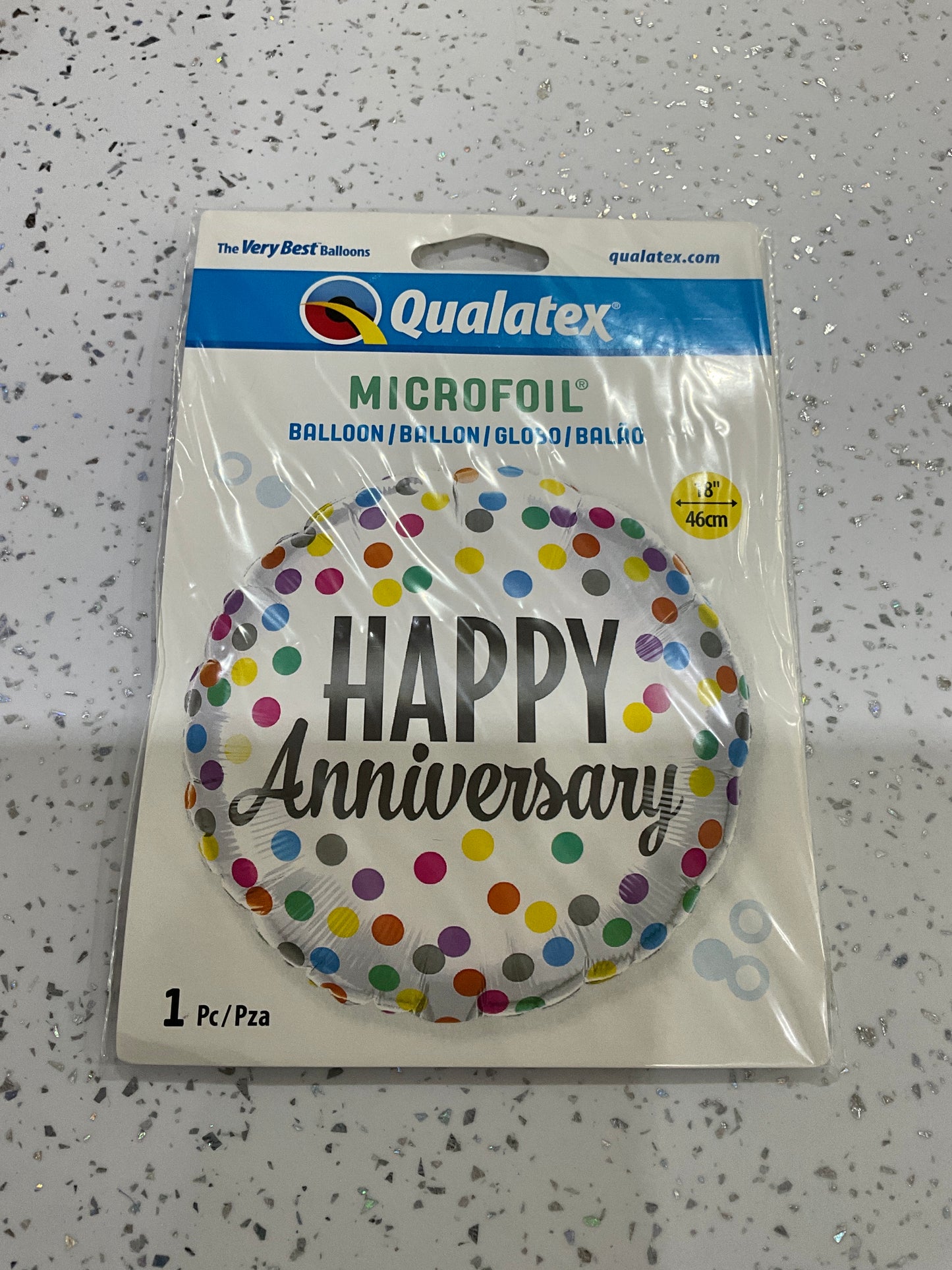 MYLAR HAPPY ANNIVERSARY MULTICOLOR