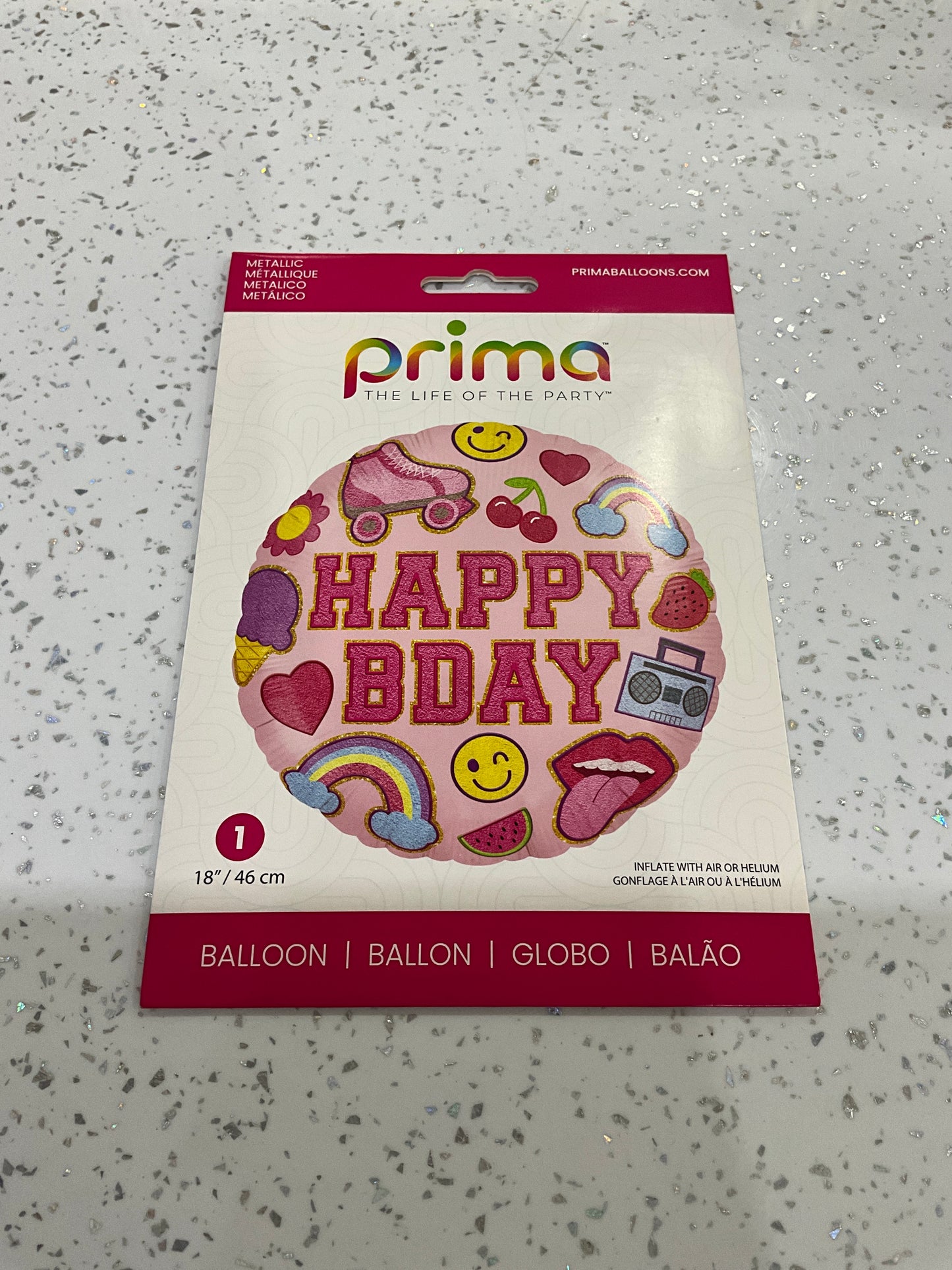 MYLAR (PRIMA) HAPPY BIRTHDAY