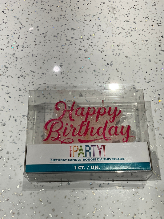 BIRTHDAY CANDLE 1ct rose