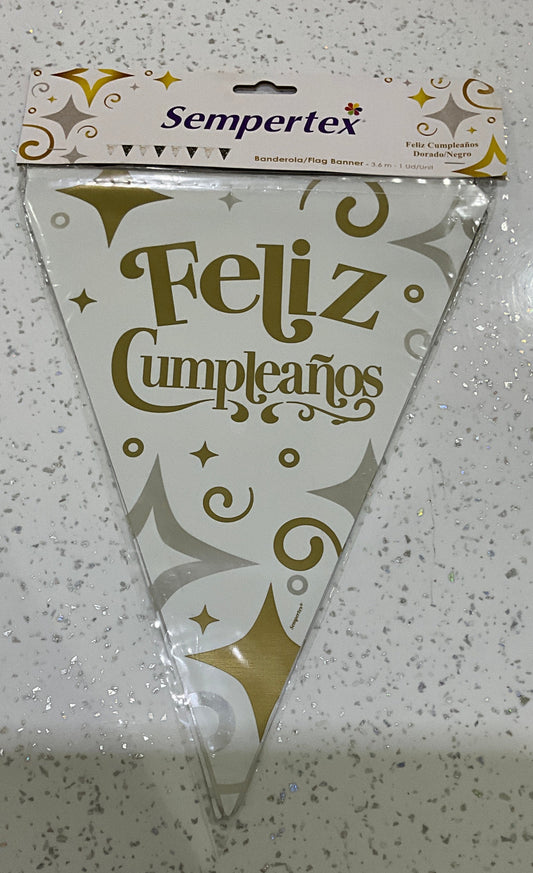 Banderin sempertex feliz cumpleaños