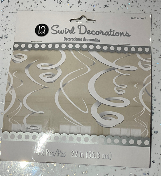 Swirl DECORATIONS blancos