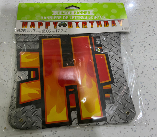 MONSTER TRUCK JOINTED BANNER