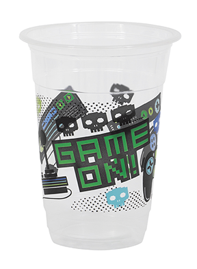 Video Game Plastic Cups, 8 Pieces, 16 oz