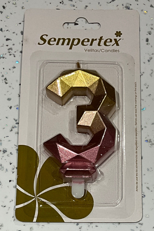Sempertex CANDLE #3 pink-gold