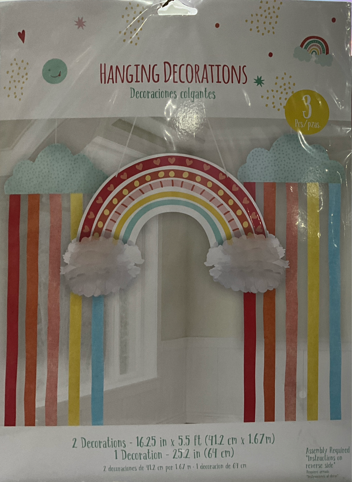 HANGING DECORATIONS RAINBOW BOHO