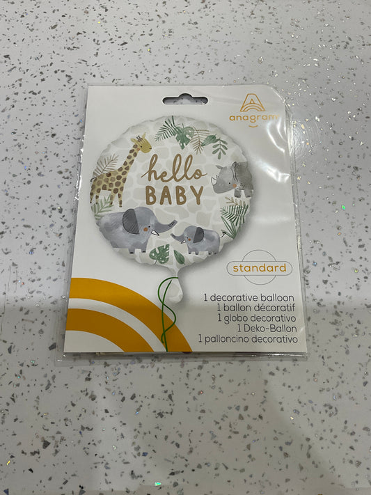 MYLAR HELLO BABY 18”