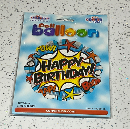 Mylar 18”happy birthday