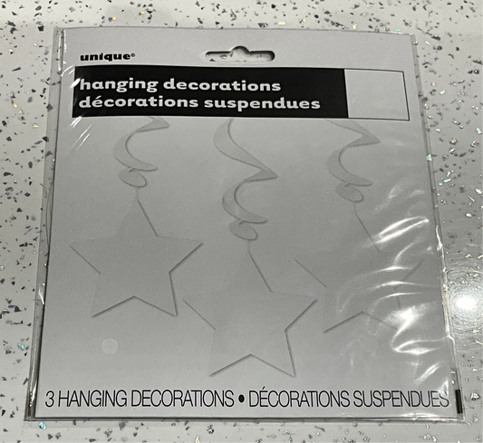 Hanging DECORATIONS STAR WHITE