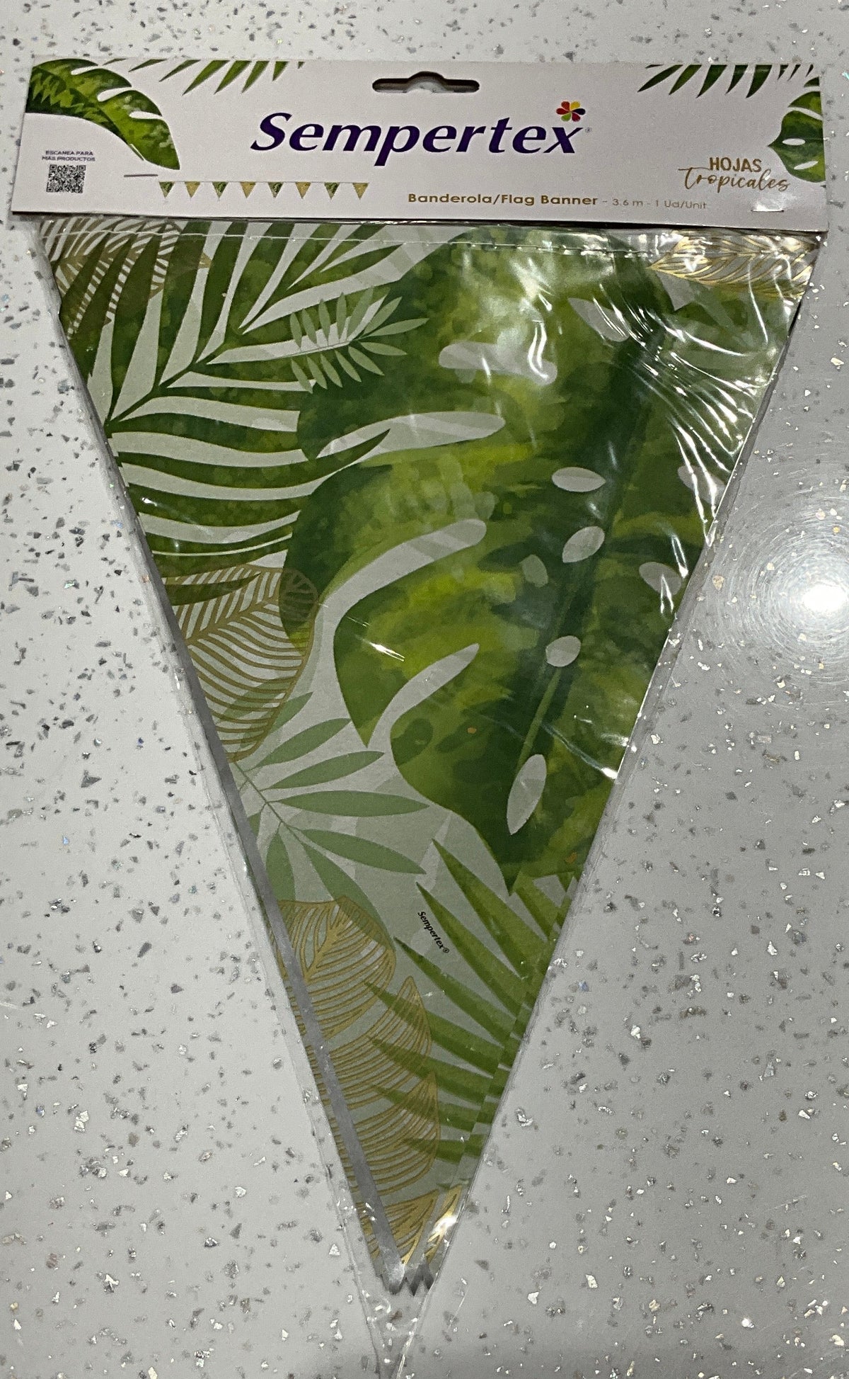Banner sempertex hojas tropicales