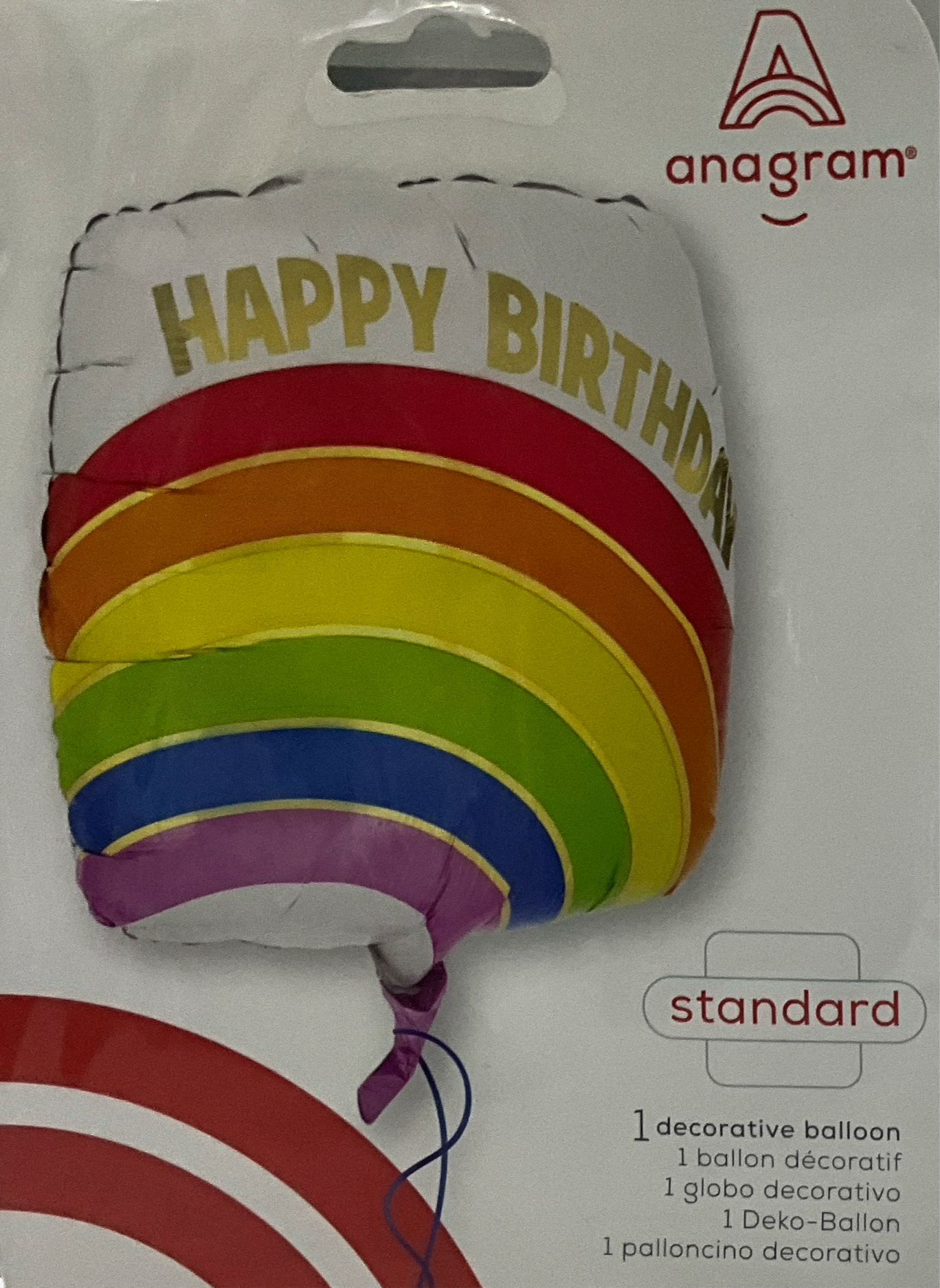 BALLOON HAPPY BIRTHDAY RAINBOW