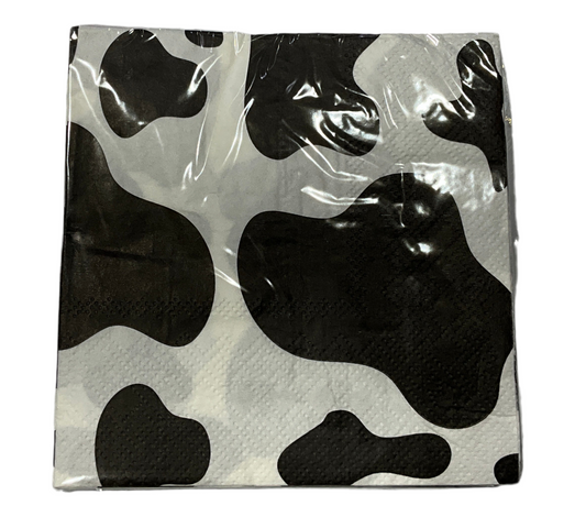 COW PRINT BEVERAGE NAPKINS