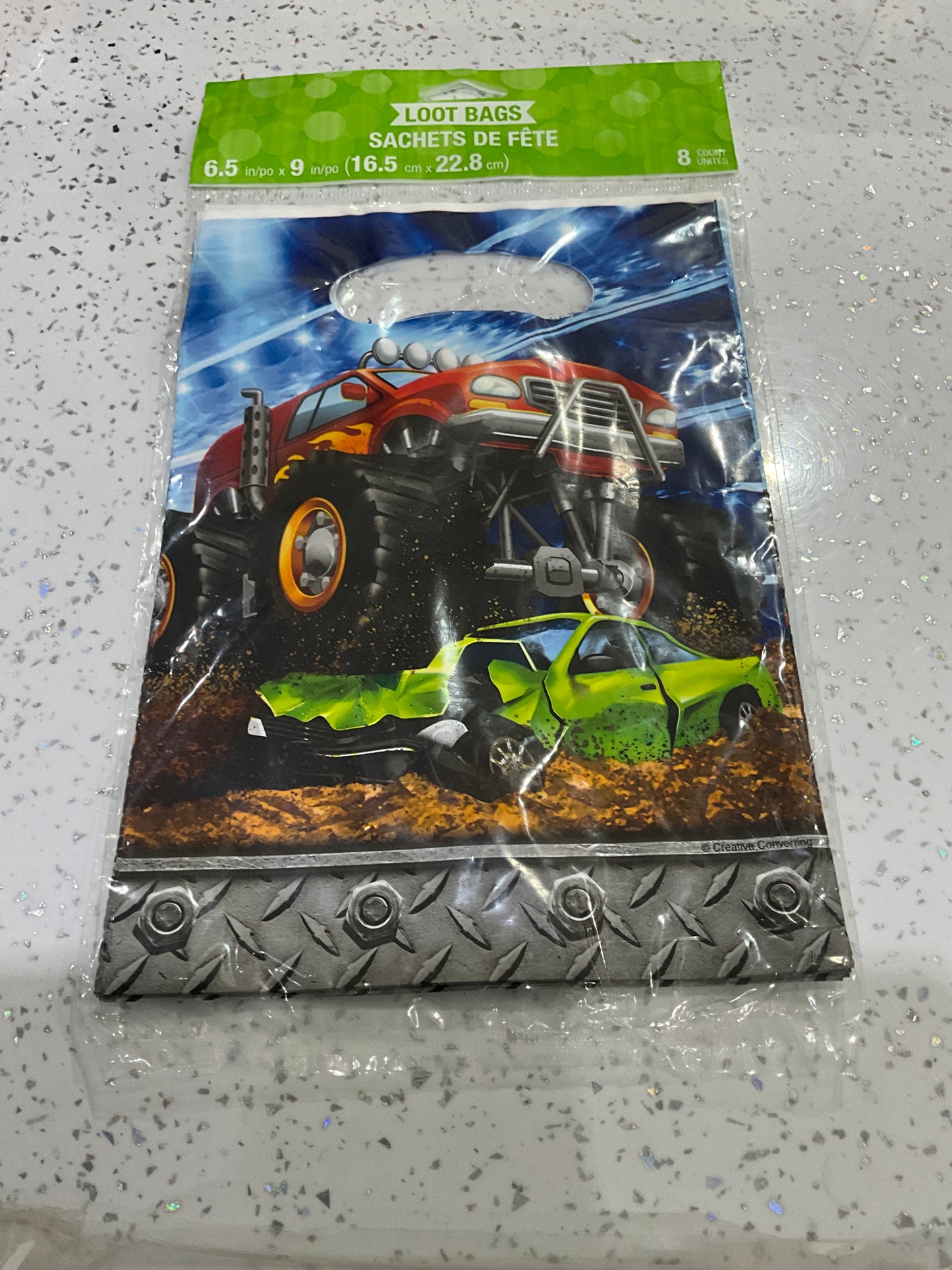 LOOT BAGS MONSTER TRUCK 8CT