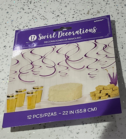 Swirl decoration violetas