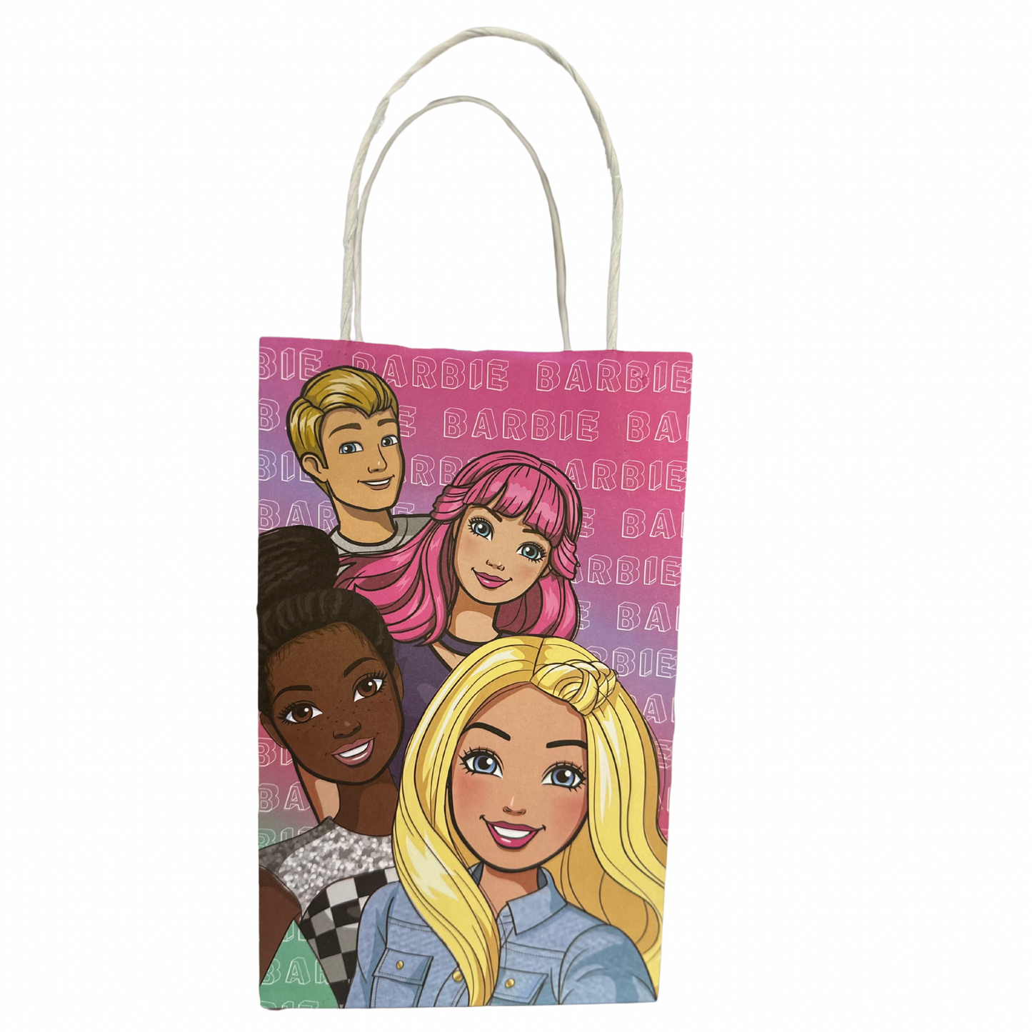 Barbie Dream Kraft Bags, 8 Pieces, 5 in x 8.25 in x 3.25 in