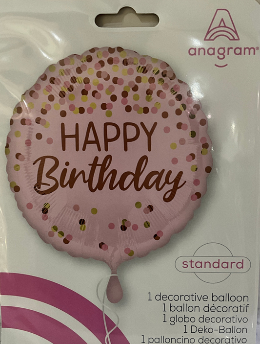 MYLAR 18” (anagram) HAPPY BIRTHDAY