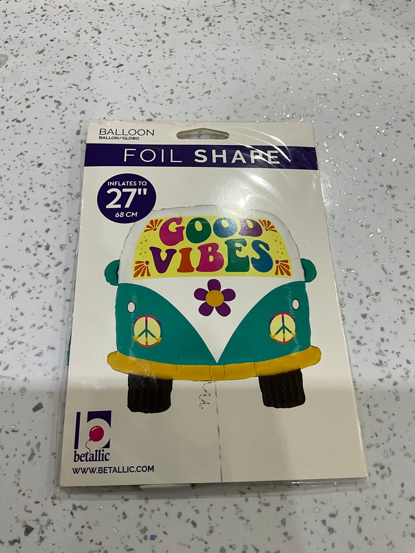 FOIL SHAPE 27” GOOD VIBES