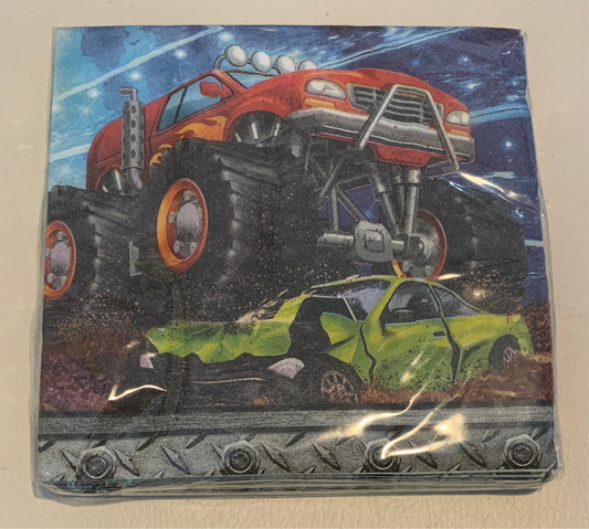 MONSTER TRUCK NAPKIN
