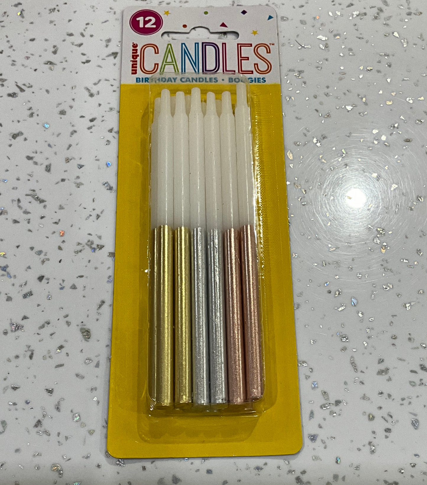 CANDLE METALICO 12 CT